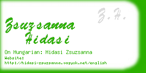 zsuzsanna hidasi business card